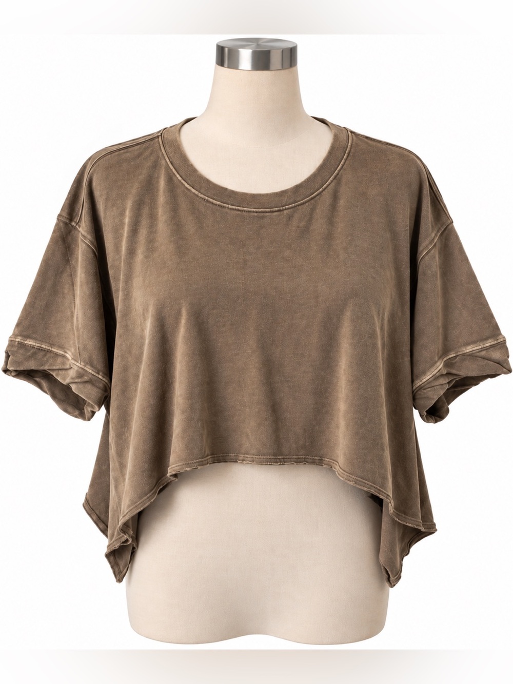 We The Free Take 2 Tee Brown Short Sleeve Top XS